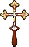 Крест деревянный с Распятием - А605