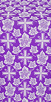 Шелк "Ажурный крест" (фиолетовый/серебро)