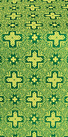 Шёлк "Древняя Византия" (зелёный/золото)