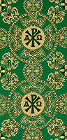 Шёлк "Севастьяновский" (зелёный/золото)
