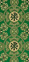 Шёлк "Севастьяновский" (зелёный/золото)