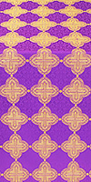 Шёлк "Коломна" (фиолетовый/золото)