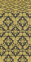 Парча "Феодосия" (чёрная/золото)