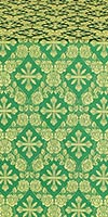 Шёлк "Феодосия" (зелёный/золото)