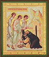 Икона: Явление Св. Троицы преподобному Александру Свирскому