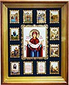 Икона настенная Покров Богородицы с иными почитаемыми иконами.