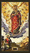 Икона: Икона: Явление Пресв. Богородицы св. Апостолу Андрею на горах Киевских - BJA01