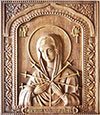 Икона резная Пресв. Богородицы ''Умягчение злых сердец'' - P28 (43x55 см)