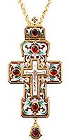 Крест наперсный с украшениями №026e