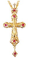 Крест иерейский "Наградной" с позолотой