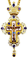 Крест наперсный с украшениями - A323-2