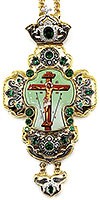 Крест наперсный с украшениями - А329а