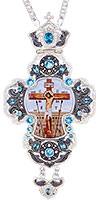 Крест наперсный с украшениями - А329LR2
