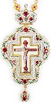 Крест наперсный ювелирный серебряный - 1