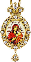 Панагия с иконой Казанской Божьей Матери - A167