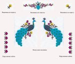 Венгерская вышитая сорочка с павлинами