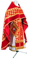 Иерейское русское облачение из парчи ПГ2 (красный/золото)