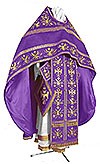 Вышитое иерейское русское облачение "Византийский орёл" (фиолетовый/золото)