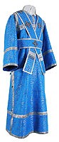 Иподиаконское облачение из парчи ПГ2 (синий/серебро)