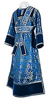Иподиаконское облачение из парчи ПГ3 (синий/серебро)