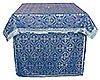 Облачение на престол из парчи ПГ4 (синий/серебро)