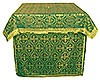 Облачение на престол из парчи ПГ6 (зелёный/золото)