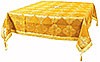 Пелена на престол/жертвенник из парчи ПГ5 (жёлтый/золото)