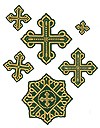 Набор вышитых крестов "Ровно"
