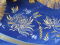 Набор вышитых покровцов с воздухом "Хризантемы" (деталь, бархат)