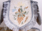 Набор вышитых покровцов с воздухом "Хризантемы" (деталь, лён)