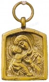 Православный нательный образок: Владимiрская икона Пресв. Богородицы