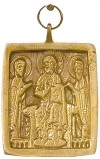 Православный нательный образок:Деисус