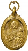 Православный нательный образок:Икона Пресв. БогородицыИверская