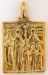 Православный нательный образок: Свв.Иоаким,Анна, Коломна, Надежда, любовь и матерь их София