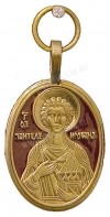 Нательный образок: Св. великомученик и целитель Пантелеимон