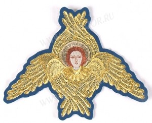 Вышитая аппликация - Серафим