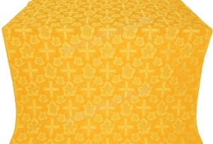 Шелк "Ажурный крест" (жёлтый/золото)