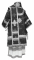 Облачение архиерейское - парча П "Белозерск" (чёрное-серебро), обиходная отделка, вид сзади