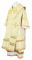 Облачение архиерейское - парча П "Покров" (белое-золото), обиходная отделка (с вышитой иконой)
