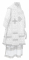 Облачение архиерейское - парча П "Кустодия" (белое-серебро), обиходная отделка, вид сзади