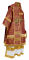 Облачение архиерейское - парча ПГ2 "Малая Лигурия" (бордо-золото), обиходная отделка, вид сзади