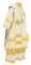 Облачение архиерейское - парча ПГ2 "Малая Лигурия" (белое-золото), обиходная отделка, вид сзади