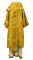Облачение архиерейское - парча ПГ4 "Елеонский букет" (жёлтое-золото) вид сзади, соборная отделка