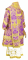 Облачение архиерейское - парча ПГ4 "Елеонский букет" (фиолетовое-золото) вид сзади, соборная отделка