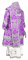 Облачение архиерейское - парча ПГ4 "Елеонский букет" (фиолетовое-серебро) вид сзади, соборная отделка