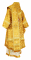 Облачение архиерейское - парча ПГ5 "Славянский крест" (жёлтое-золото) вид сзади, соборная отделка