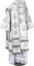 Облачение архиерейское - шёлк Ш2 "Чернигов" (белое-серебро) вид сзади, обиходная отделка