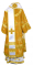 Облачение архиерейское - шёлк Ш3 "Иверский" (жёлтое-золото) вид сзади, обиходная отделка