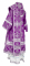 Облачение архиерейское - шёлк Ш3 "Алания" (фиолетовое-серебро) вид сзади, обиходная отделка