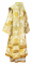 Облачение архиерейское - шёлк Ш4 "Розы" (белое-золото), вид сзади, обиходная отделка